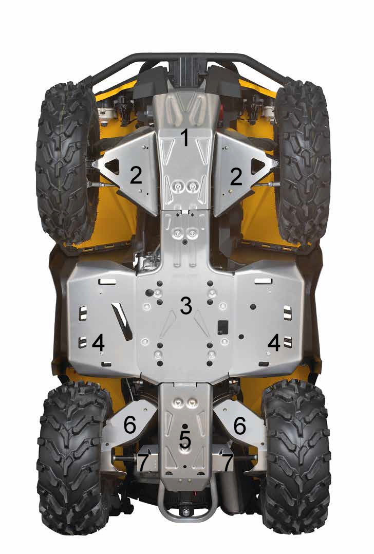 Can-Am Outlander hinterer Unterbodenschutz Nr. 5