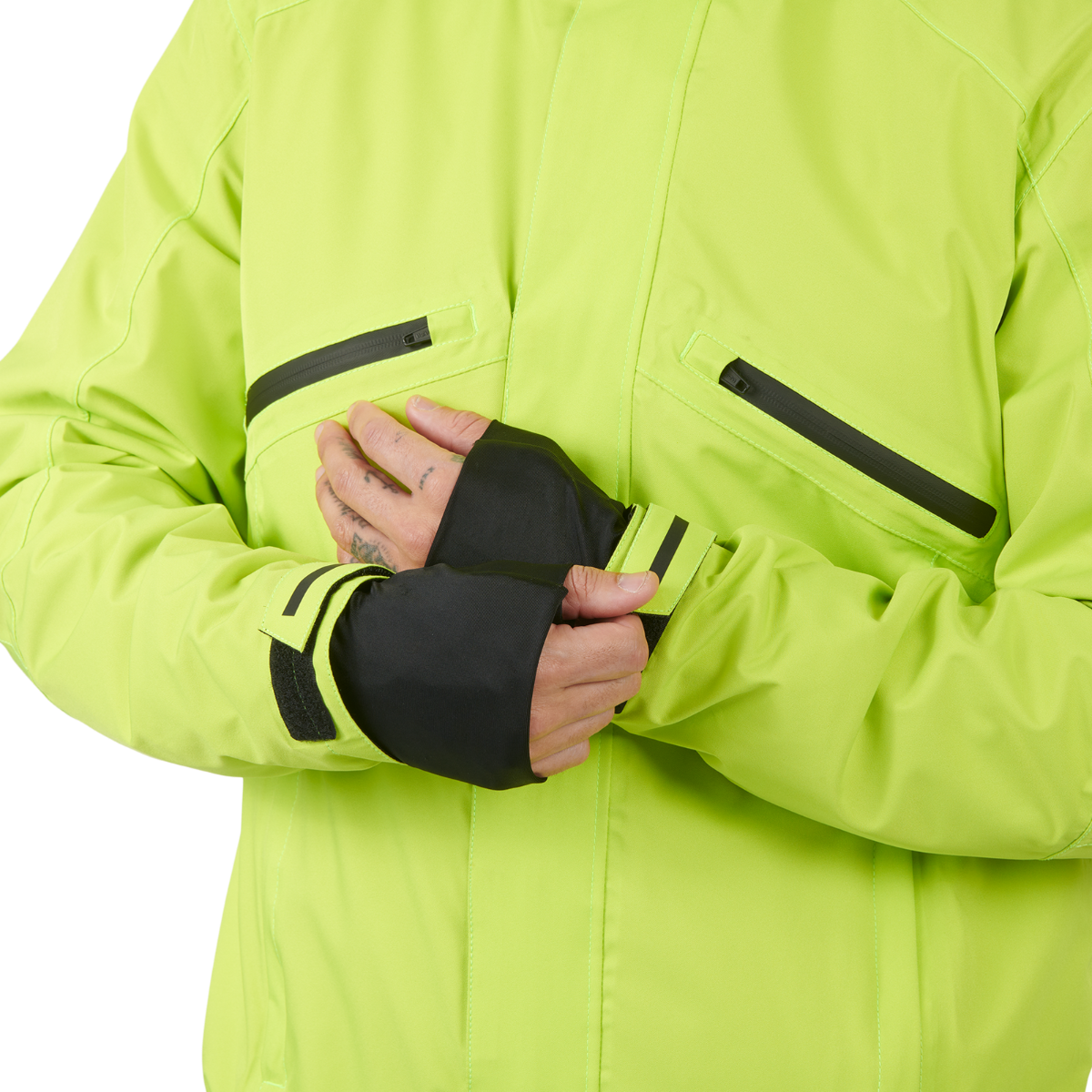 Can-Am verstaubare Regenjacke Unisex gelb