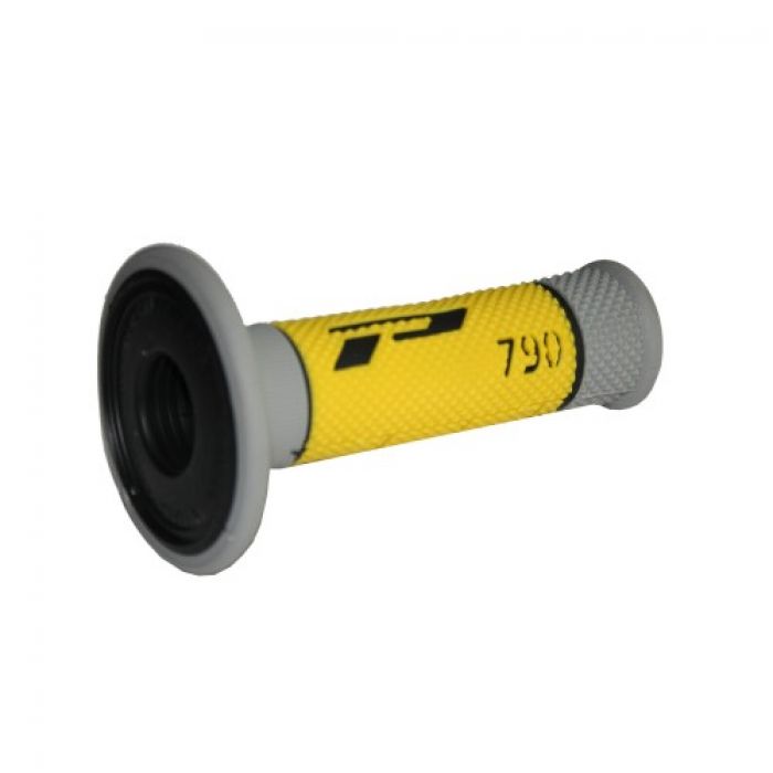 PROGRIP Lenkergriffe für Drehgas für Quads/ATVs grau/gelb