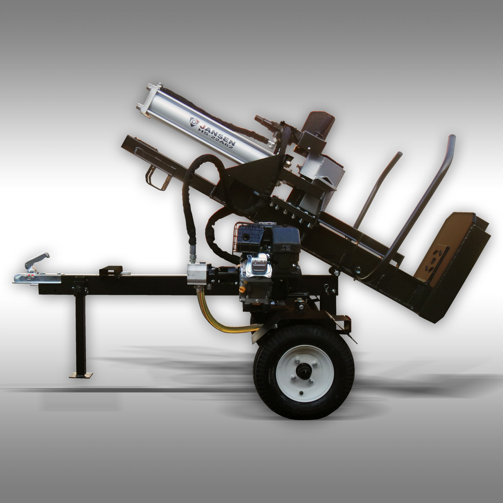 Holzspalter Jansen HS-22A62, 22 t, 62cm, Benzinmotor, stehend+liegend