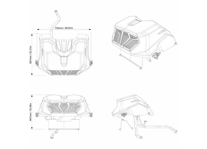 Can-Am Outlander G3 | XMR Kühler-Umbaukit