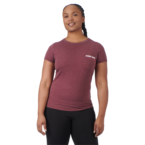 Can-Am Lily T-Shirt Ladies burgundy